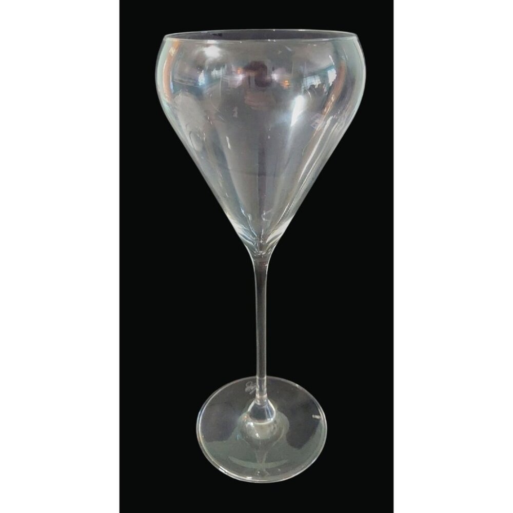 Vintage Crystal Wine Glasses Signed Louis * Mid Century Modern * J01 K